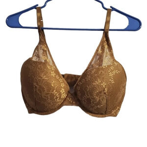 NWT Auden Women's Push-Up Plunge Coverage Underwire Bra 34DD